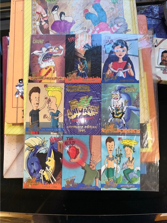 Fleer Ultra Other - 1995 Fleer Ultra MTV Animation Premiere Edition Jumbo Cards Set Beavis & Butthea